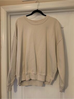Neutral Cream Crewneck Sweater